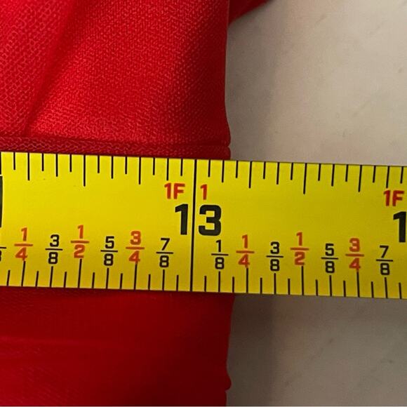 JJ’s House Sheer Red Beaded Evening CastleCore Glam Midi Dress NWOT Size S - Picture 12 of 14